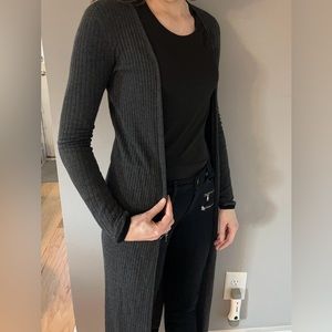 Express Long Grey Sweater Duster Cardigan